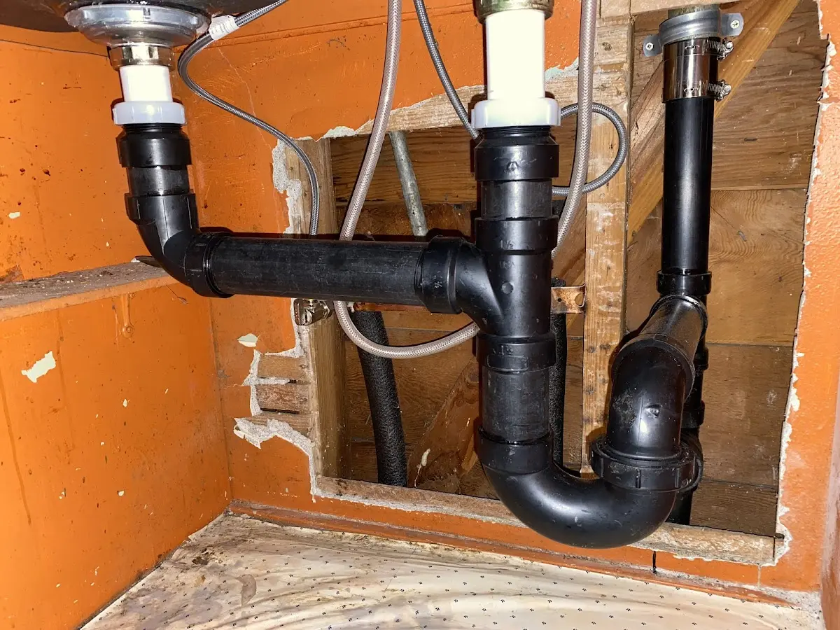 Professional Repiping Services equipment and tools on the job in Clarence